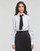 Abbigliamento Donna Camicie Karl Lagerfeld BIB SHIRT W/ MONOGRAM NECKTIE Bianco