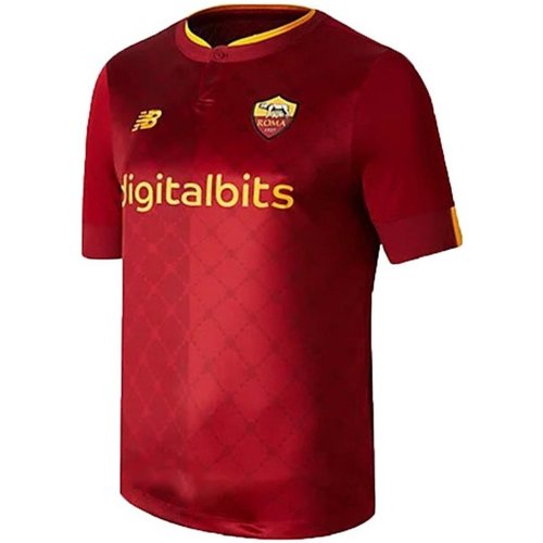 Abbigliamento T-shirt & Polo New Balance Maglietta Calcio AS Roma Home Rosso