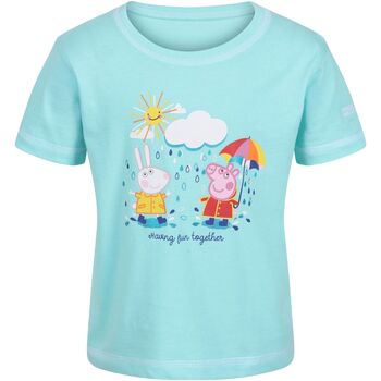 Abbigliamento Unisex bambino T-shirts a maniche lunghe Regatta RG7777 Blu