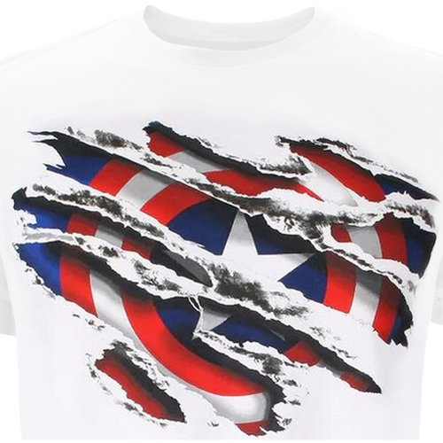 Abbigliamento Uomo T-shirts a maniche lunghe Captain America TV716 Rosso