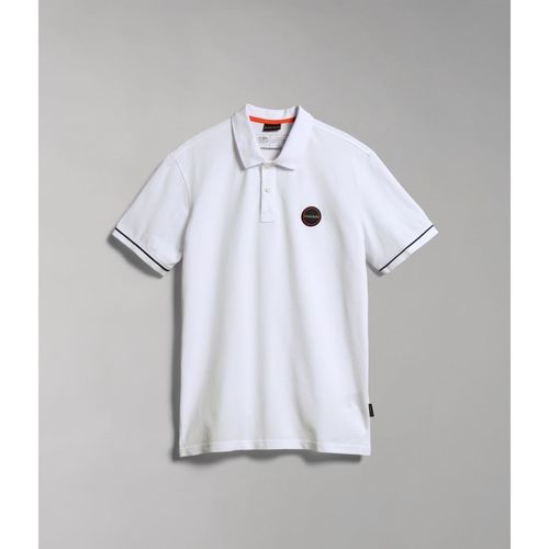 Abbigliamento Uomo T-shirt & Polo Napapijri E-WHALE NP0A4GQG-002 BRIGHT WHITE Bianco