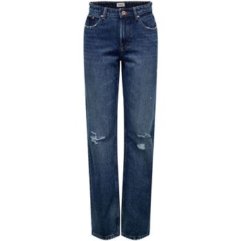 Abbigliamento Donna Jeans Only 15255956 ONLDAD L.32-DARK BLUE DENIM Blu