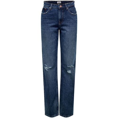 Abbigliamento Donna Jeans Only 15255956 ONLDAD L.34-DARK BLUE DENIM Blu
