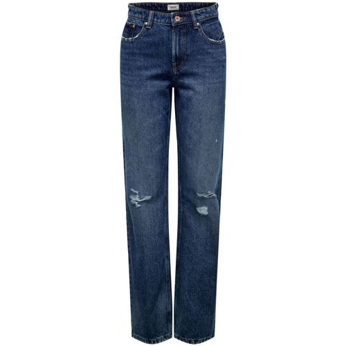 Abbigliamento Donna Jeans Only 15255956 ONLDAD L.32-DARK BLUE DENIM Blu