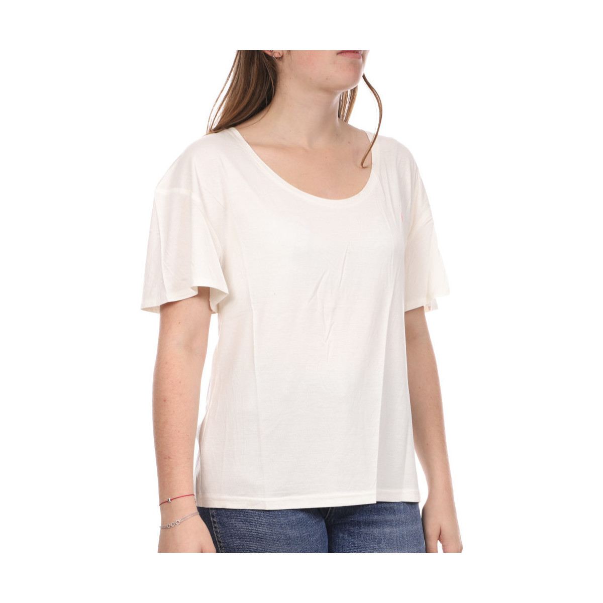 Abbigliamento Donna T-shirt & Polo Teddy Smith 31011666D Bianco
