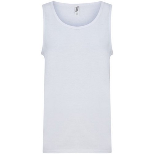 Abbigliamento Uomo Top / T-shirt senza maniche Casual Classics Ringspun Bianco