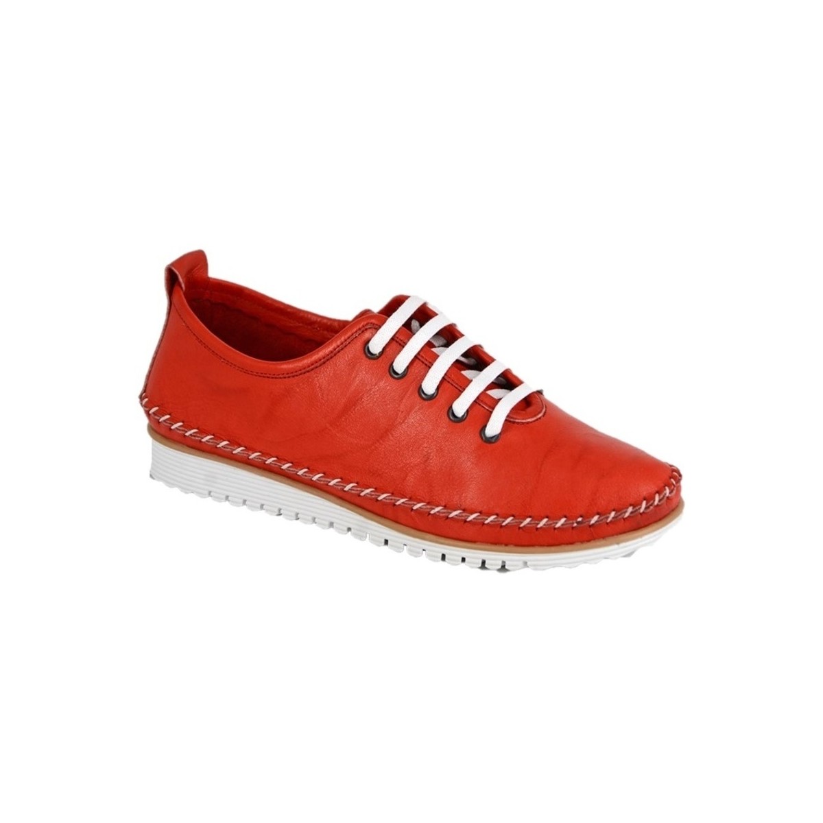 Scarpe Donna Sneakers Mod Comfys Flexi Rosso