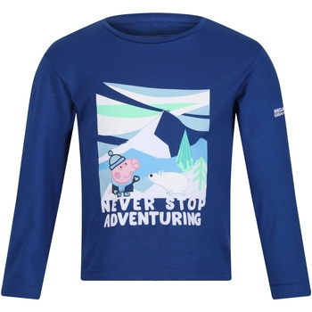 Abbigliamento Bambino T-shirts a maniche lunghe Regatta Never Stop Adventuring Blu