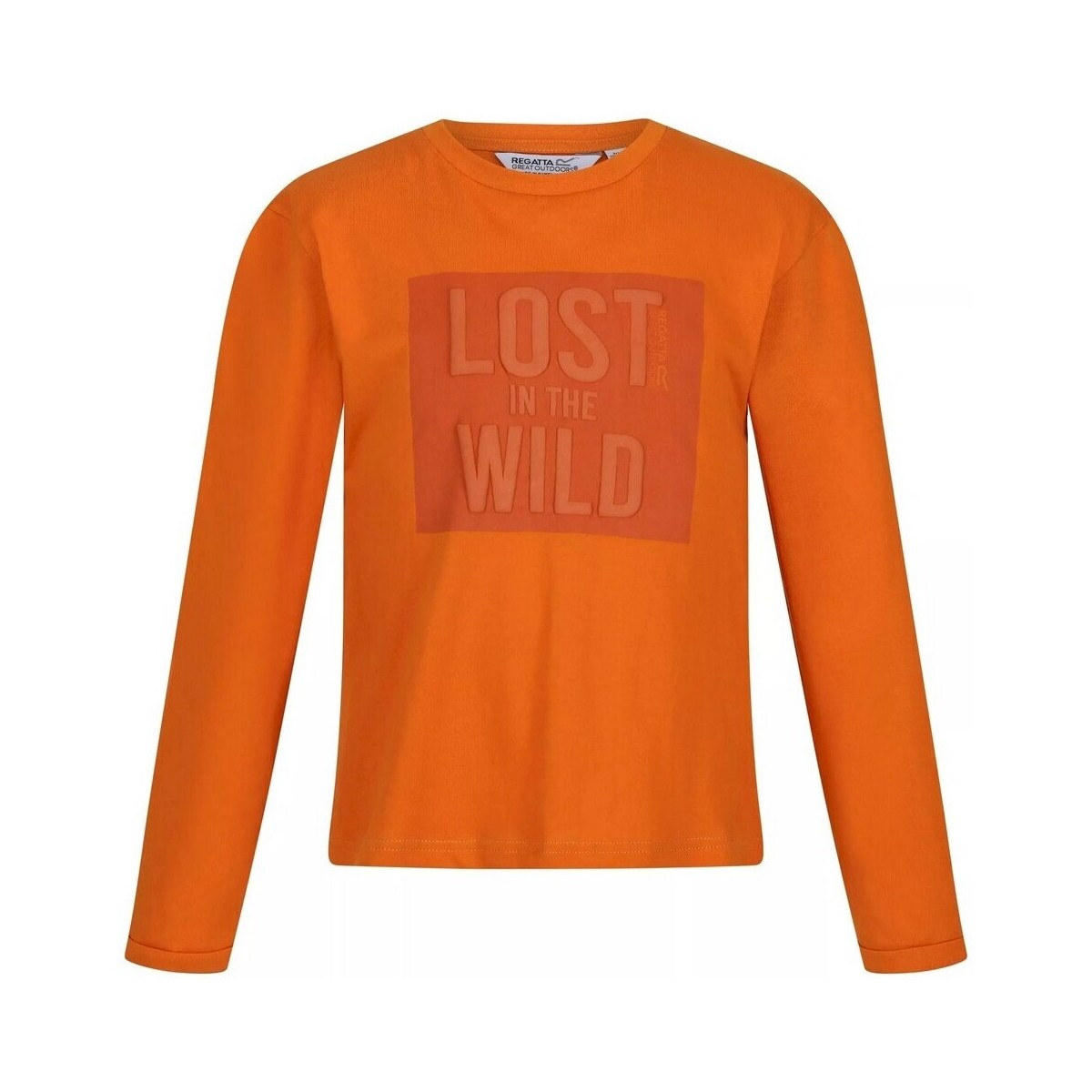 Abbigliamento Unisex bambino T-shirts a maniche lunghe Regatta Wenbie III Lost In The Wild Arancio