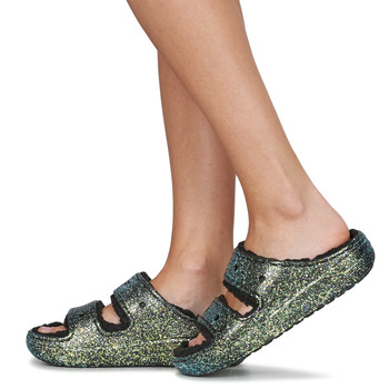 Crocs Classic Cozzzy Glitter Sandal Nero / Glitter