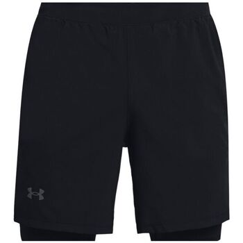 Abbigliamento Uomo Shorts / Bermuda Under Armour Pantaloncini Launch Run 2-in-1 Uomo Black / Reflective Nero