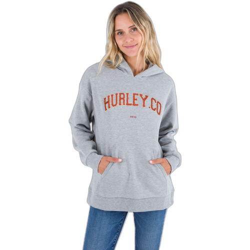 Abbigliamento Donna Felpe Hurley Sweatshirt à capuche femme  Os University Grigio