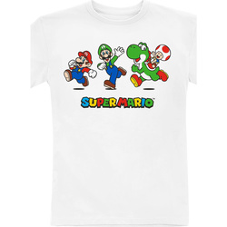 Abbigliamento Unisex bambino T-shirt maniche corte Super Mario HE1005 Bianco