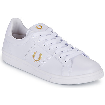 Scarpe Uomo Sneakers basse Fred Perry B721 LEATHER Bianco / Oro