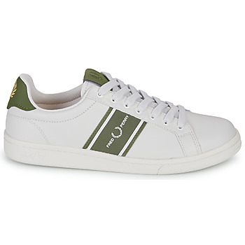 Fred Perry B721 LEA/GRAPHIC BRAND MESH Olive