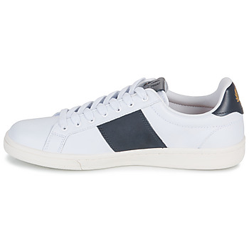 Fred Perry B721 LEATHER / BRANDED Bianco / Marine