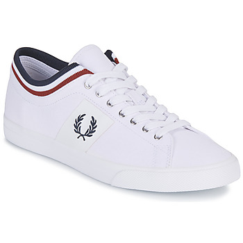 Scarpe Uomo Sneakers basse Fred Perry UNDERSPIN TIPPED CUFF TWILL Bianco / Marine