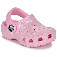 Scarpe Bambina Zoccoli Crocs Classic Glitter Clog T Rosa