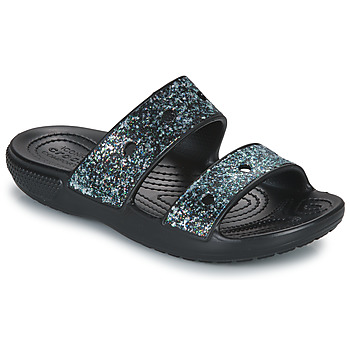 Scarpe Bambina Ciabatte Crocs Classic Crocs Glitter Sandal K Nero