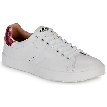 Scarpe Donna Sneakers basse Only ONLSHILO-44 PU CLASSIC SNEAKER Bianco / Rosa