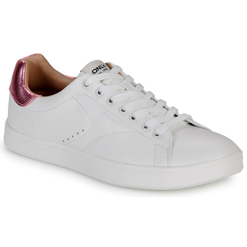 Scarpe Donna Sneakers basse Only ONLSHILO-44 PU CLASSIC SNEAKER Bianco / Rosa