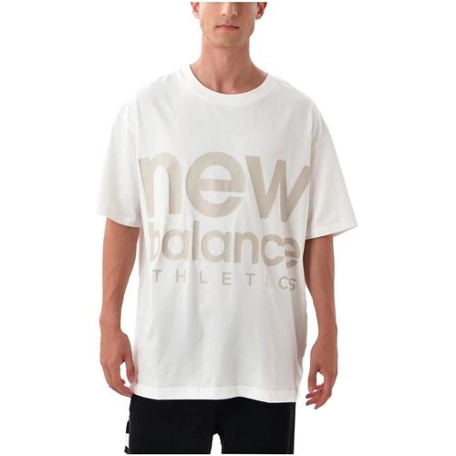 Abbigliamento T-shirt maniche corte New Balance  Beige