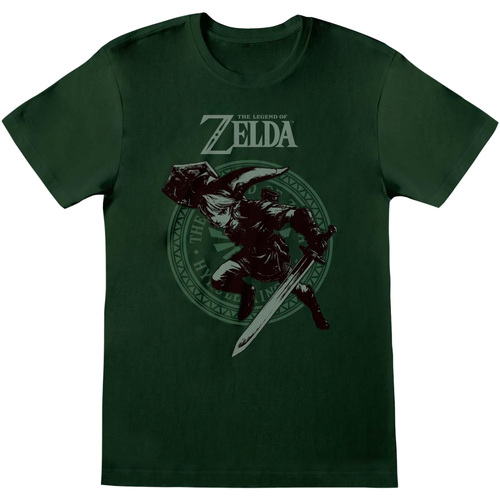 Abbigliamento T-shirts a maniche lunghe Legend Of Zelda HE1058 Verde