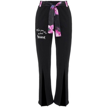Abbigliamento Donna Jeans Disclaimer Pantalone In Felpa Con Fusciacca Nero