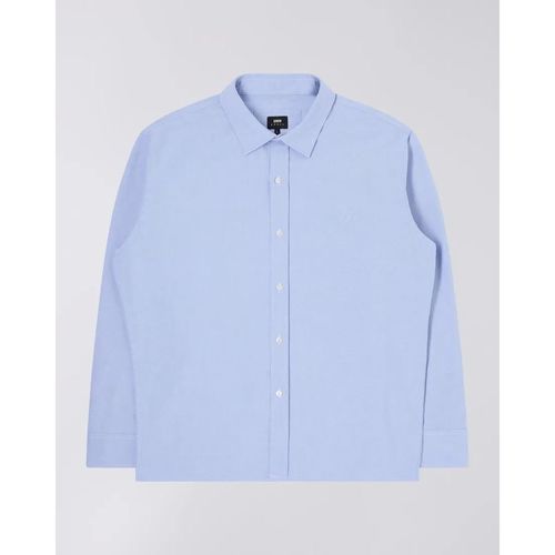 Abbigliamento Uomo Camicie maniche lunghe Edwin I031283.01.67 BIG OX-SHIRT-BLUE Blu