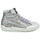 Scarpe Donna Sneakers alte Meline NCK322 Argento / Lila