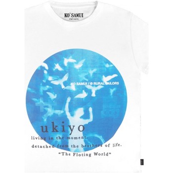 Ko Samui Tailors Graphic T-Shirt Slim Fit Bianco