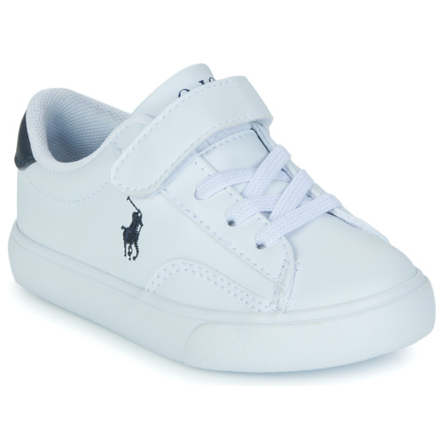 Scarpe Unisex bambino Sneakers basse Polo Ralph Lauren THERON V PS Bianco / Marine