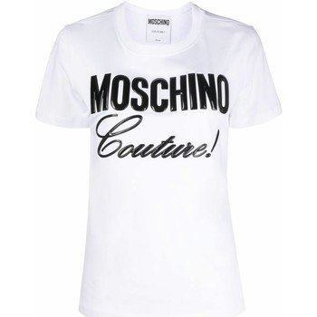 Abbigliamento Donna T-shirt & Polo Moschino MANICHE CORTE  A07065441 2001 BIANCO