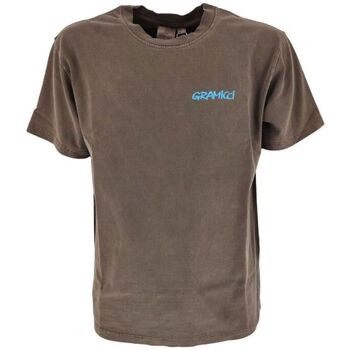 Abbigliamento Uomo T-shirt maniche corte Gramicci T-shirt Leaf Uomo Brown Pigment Marrone