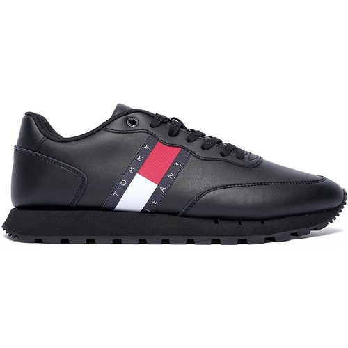 Scarpe Uomo Sneakers basse Tommy Jeans LEATHER RUNNER Nero