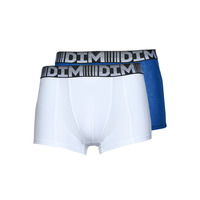 Biancheria Intima Uomo Boxer DIM AIR COTON 3DFLEX PACK X2 Blu / Bianco