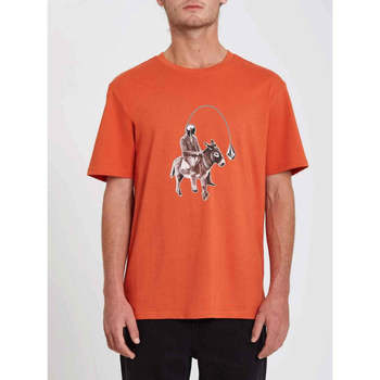 Abbigliamento Uomo T-shirt maniche corte Volcom Ass Off Burnt Ochre Arancio