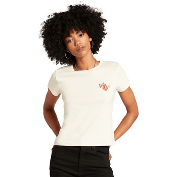 Abbigliamento Donna T-shirt maniche corte Volcom Harley & J Tee Cloud Bianco