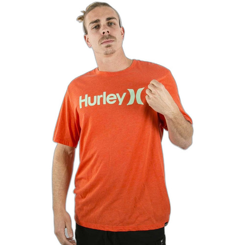 Abbigliamento Uomo T-shirt maniche corte Hurley T-shirt  Oao Solid Rosso