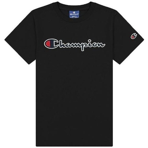 Abbigliamento Bambina T-shirt maniche corte Champion Crewneck Tshirt Nero