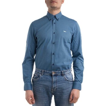 Abbigliamento Uomo Camicie maniche lunghe Harmont & Blaine CJI001012156M blu