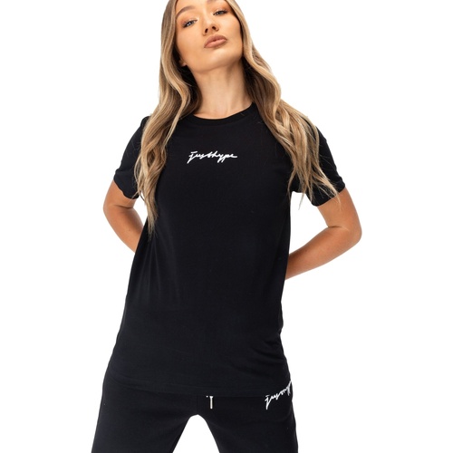 Abbigliamento Donna T-shirts a maniche lunghe Hype HY6171 Nero