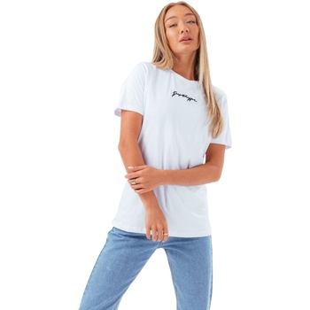Abbigliamento Donna T-shirts a maniche lunghe Hype HY6171 Bianco