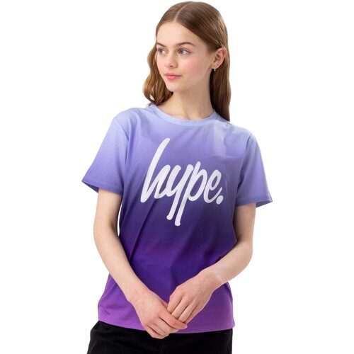 Abbigliamento Bambina T-shirts a maniche lunghe Hype Fade Viola