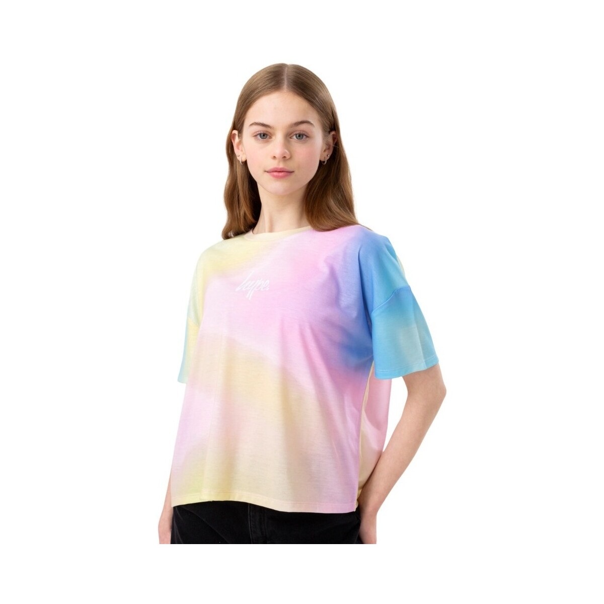 Abbigliamento Bambina T-shirts a maniche lunghe Hype Hippy Multicolore