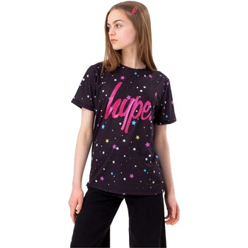 Abbigliamento Bambina T-shirts a maniche lunghe Hype HY8066 Nero
