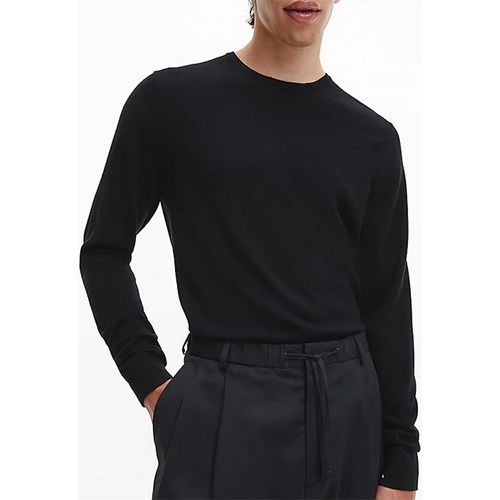 Abbigliamento Uomo T-shirts a maniche lunghe Calvin Klein Jeans K10K109474 Nero