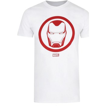 Abbigliamento Uomo T-shirts a maniche lunghe Iron Man TV499 Bianco