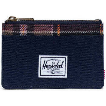 Borse Portafogli Herschel Carteira Herschel Oscar RFID Peacoat/Peacoat Plaid Blu