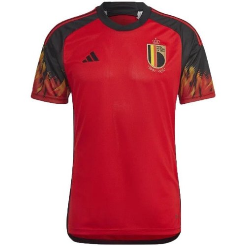 Abbigliamento T-shirt & Polo adidas Originals Maglia Belgio Home World Cup 2022 - 23 Rosso